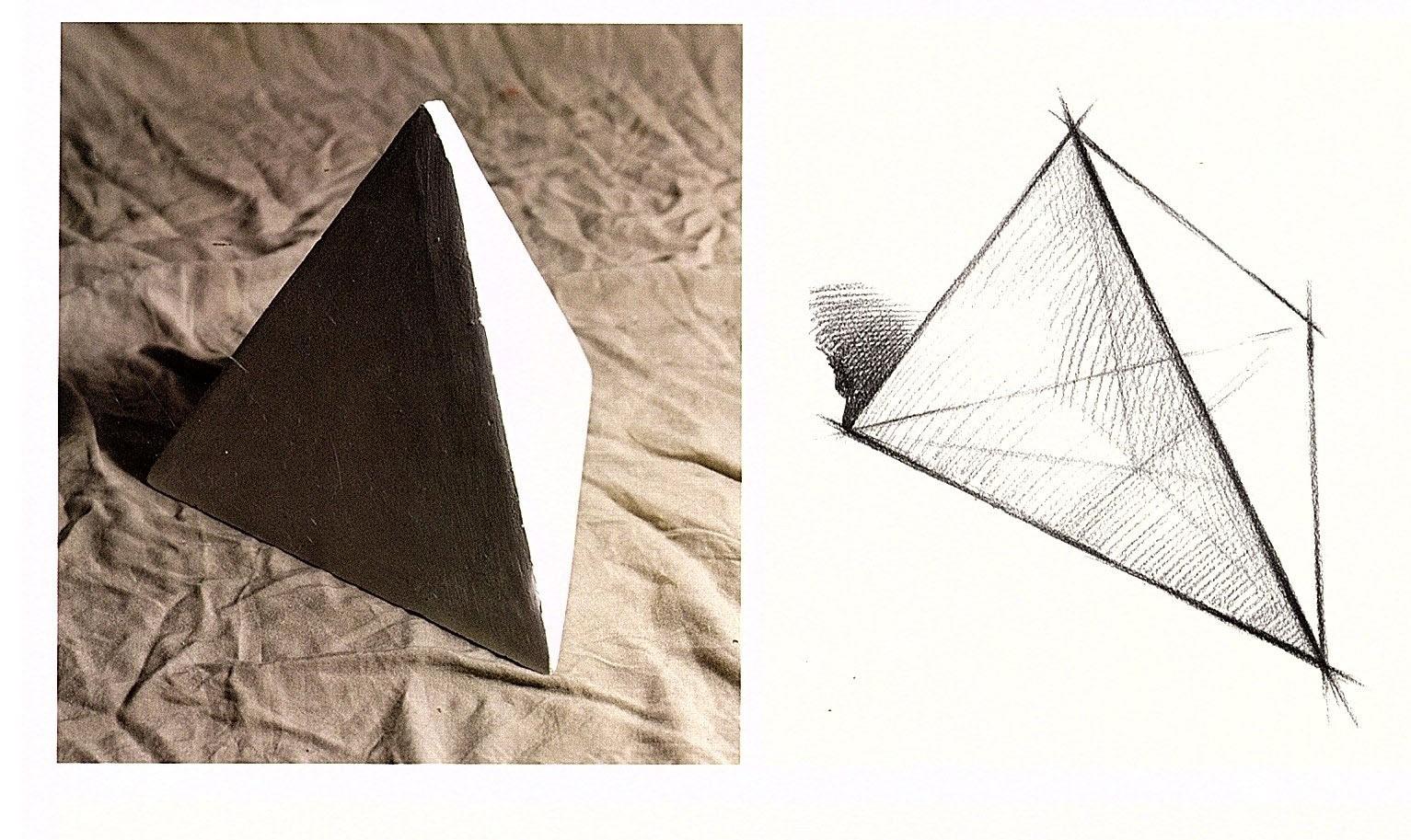 素描三菱锥怎么画 素描三菱锥的画法（三十一章画三菱锥步骤图解）