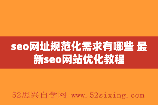 seo网址规范化需求有哪些 最新seo网站优化教程