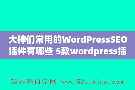 大神们常用的WordPressSEO插件有哪些 5款wordpress插件推荐